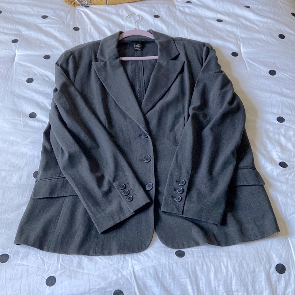 Lane Bryant 18/20 EUC grey blazer